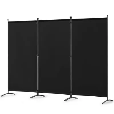 Obrázek produktu pro Angel Living 3 dílná zástěna 250X170CM balkonová zástěna balkonová zástěna zástěna dělicí stěna, černá