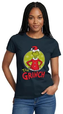 Produktbild von Spreadshirt Der Grinch Logo The Grinch Frauen T-Shirt, L, Navy