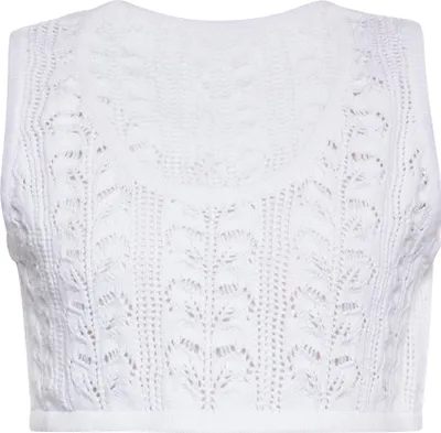 Immagine prodotto di SWIRLY top corto da donna - bianco, L