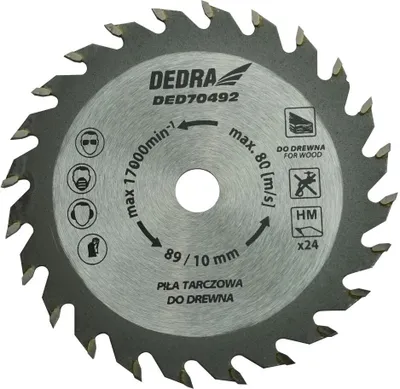Image de DEDRA DED70492, Bois, 8,9 cm, 1 cm, 1 pièces