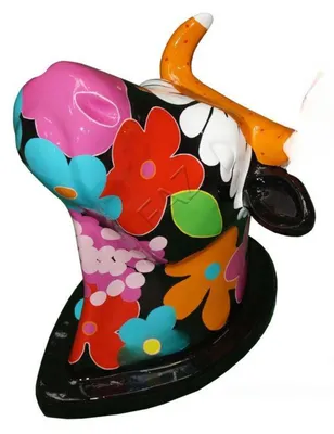 Produktbild von Design Kuh Figur Statue Skulptur Figuren Skulpturen Dekoration Deko Neu