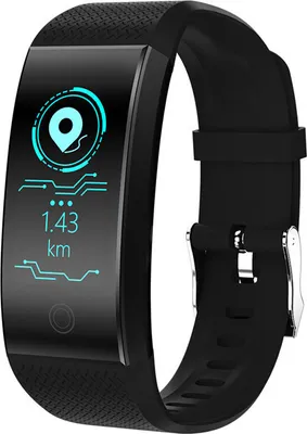 Obrázek produktu pro Bluetooth snímač srdečního tepu krevního tlaku náramek život vodotěsný zdraví spánek fitness tracker chytré hodinky černé