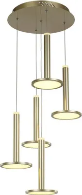 Imagen del producto de Italux PND-2424-1L-WH, lámpara colgante Palermo, diámetro 320 mm, 1 bombilla de 40W, casquillo E27, color blanco