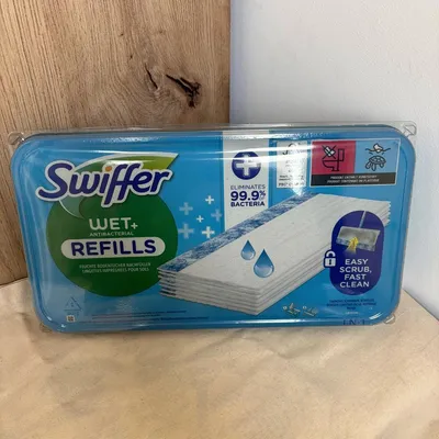 Image de Swiffer 8700216672047 Swiffer Wet Lingettes antibactériennes Recharge, 10 pièces