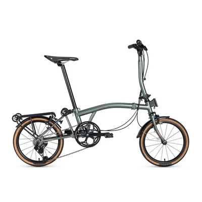 Image de Vélo pliable ROCKBROS HRS 16 pouces, dérailleur S-Ride 7 vitesses, cadre en acier chromoly, vélo de ville pliable léger, vélo pliable pour les trajets quotidiens, gris