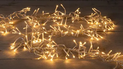 Productafbeelding van Cluster Lights 384L2,4M Led Classic Warm Transparent kerstverlichting Anna's Collection