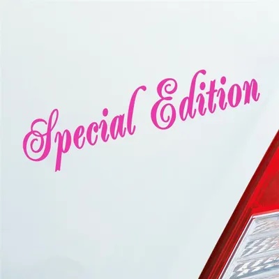 Produktbild von Auto Aufkleber Special Edition Car Tuning Motorrad 15x4 cm Pink Sticker Heckscheibenaufkleber