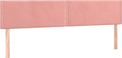 Produktbild von vidaXL Kopfteile Rosa 180x5x78/88 cm Samt
