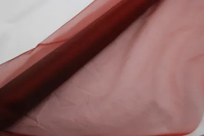 Produktbild von Organza bordeauxrot 70 cm x 10 m 2-Ton Dekostoff - Tischdeko