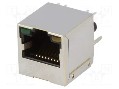 Produktbild von 1x Buchse RJ45 PIN: 8  abgeschirmt,mit LED,mit Trenntransformator LMJ2138814S0L1T1