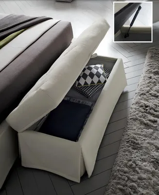 Immagine prodotto di Sgabello moderno di design Panche da letto per il soggiorno Sgabello per la stanza Tappezzeria in tessuto