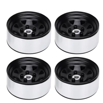Immagine prodotto di Cerchi ruota RC auto, mozzi ruota RC auto, cerchi ruota per 1/10 RC Crawler, cerchi ruota per SCX10 TRX4, RC Climber Crawler Parts