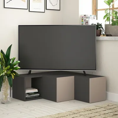 Produktbild von Skye Decor, Compact - Anthracite, Light Mocha, TV-Schränke, Anthrazit, 90 x 32 x 92 cm
