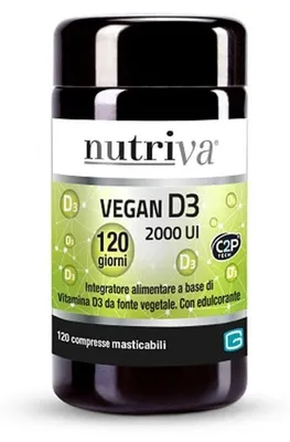 Immagine prodotto di Nutriva Vegan D3 120 Compresse