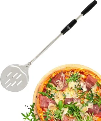 Produktbild von Pizzaschubförmiger Metallschub für Pizza - Ideal für Hobbykochs und Pizzabäcker