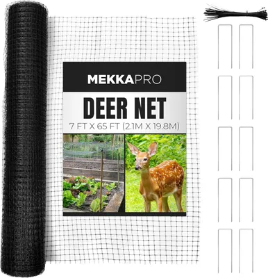 Produktbild von Wildzaun 2,1 x 19,8 m, Kunststoff, schwarz, für Garten