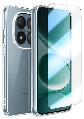 Zdjęcie produktu dla Mayaxess, etui z folią ochronną ze szkła do Redmi Note 15 Pro 5G, przezroczyste