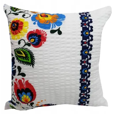 Produktbild von Fan Kora Kissenbezug 70x80 cm Blumenmuster Grau