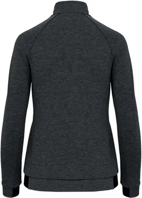 Produktbild von Proact Damen Sweatjacke Kapuzenpullover Sweatshirt Hoodie Pulli Basic, Größe:S, Farbe:Deep Grey Heather
