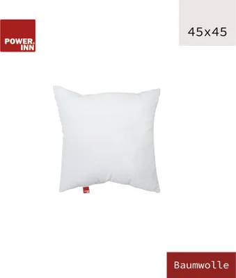 Produktbild von POWER INN Innenkissen | Baumwolle | 45 x 45 cm |  Kisseninlett | Waschbar bei 60°C