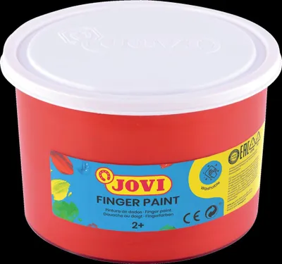 Image de Jovi 56107 Peinture pour doigts rouge 500 ml 1 pc