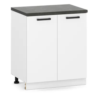 Produktbild von Küchenschrank stehend 2D Unterschrank 80cm Weiß Matt