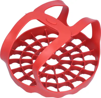 Image de Panier égouttoir multifonctionnel en silicone pour cuiseur vapeur, autocuiseur et ustensiles de cuisson