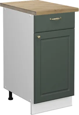 Image de Meuble cuisine Vicco Fame-Line Vert Or Campagne 40cm , PT Chêne, Model 45977