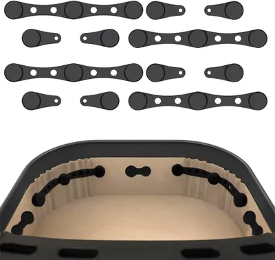Produktbild von 4 Magnetische Silikonschnallen für Heißluftfritteusen, Befestigungsschnalle für Backpapier