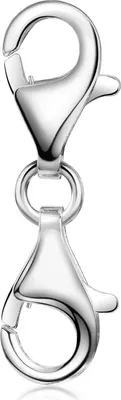 Produktbild von MATERIA by Matthias Wagner 925 Sterling Silber Karabiner Doppel Verschluss zum Wechseln für Armbänder / Ketten 1545