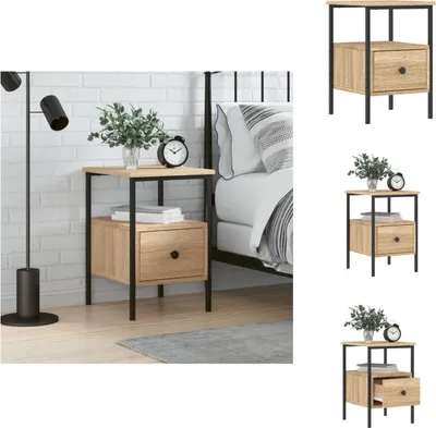 Image de vidaXL Table de nuit Chêne Sonoma 34x36x50 cm Bois composite - Tables de chevet