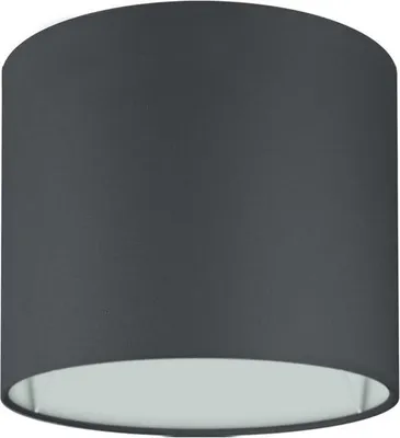 Produktbild von Wogati® Premium Lampenschirm E14/E27 Baumwolle|Farbe: Schwarz/Größe: Ø14cm Höhe 12,3cm