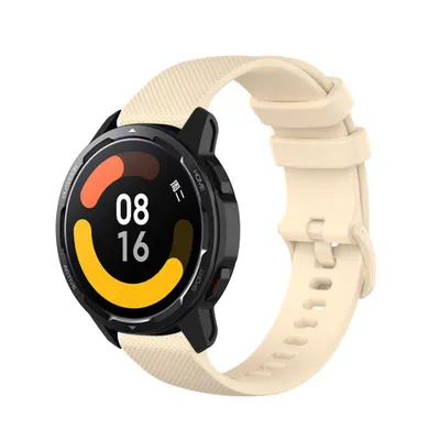 Produktbild von Strap-it Xiaomi Watch S1 Luxus-Silikonarmband (Beige)