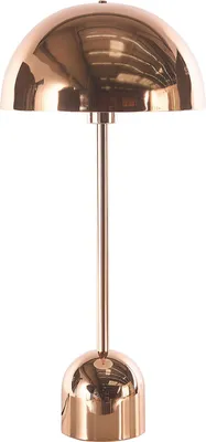 Produktbild von BELIANI Tischlampe Kupfer Metall 64 cm Langes Kabel mit Schalter Runder Lampenschirm Industrie Design