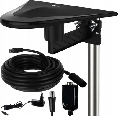 Zdjęcie produktu dla Antena zewnętrzna DigiActiv 4G / LTE, Full HD, 28dB, VHF UHF, 4K, DVBT / T2 Black ISO 20635