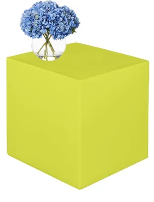 Image de Pouf avec espace de rangement, 45 x 45 cm, polyvalent, idéal pour le salon