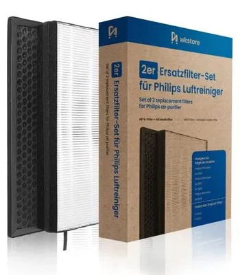 Produktbild von Philips Ersatzfilter Set für Luftreiniger mit HEPA- und Aktivkohlefilter