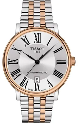 Zdjęcie produktu dla Zegarek Tissot Carson Premium Powermatic 80 T1224072203300 - Stalowy - Wielokolorowy - 40 mm