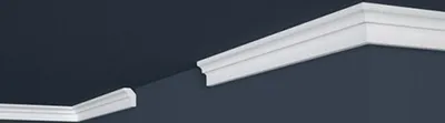 Produktbild von PROVISTON | Stuckleiste | Polystyrol | 17 x 25 x 2000 mm | Weiß | Deckenleiste