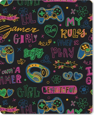 Produktbild von MuchoWow® Mauspad Mousepad Teens - Gaming - Kopfhörer - Muster 30x40 cm - Mousepads - Maus Mat - Pad - Mausunterlage - Mausmatten