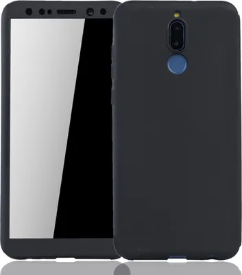 Immagine prodotto di Custodia protettiva per smartphone Huawei Mate 10 Lite, cover completa, protezione per lo schermo a 360 gradi, colore nero