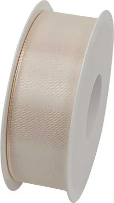 Produktbild von Taftband, Schleifenband mit Webkante 40mm creme 50m Rolle (1m=0,22EUR) Goldina