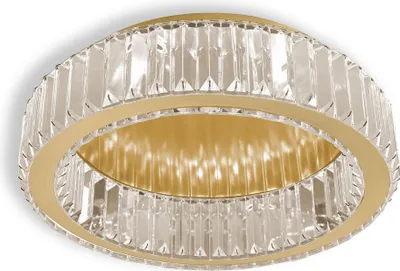 Zdjęcie produktu dla Lampa Kryształowa Plafon App1720-C 40Cm Złota Szczotkowana