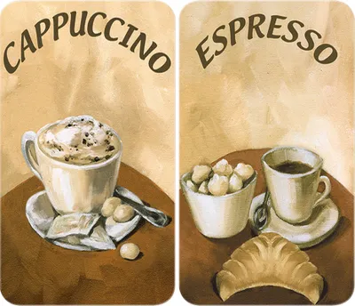 Image de WENKO Lot de 2 plaques de recouvrement pour cuisinière Cappuccino ESPRESSO Café Cuisines