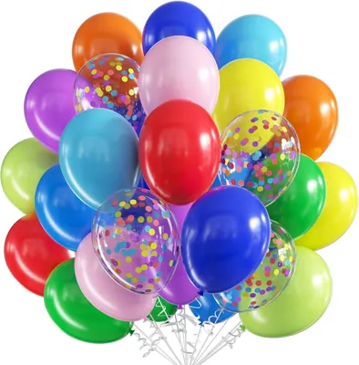 Produktbild von Latexballons bunt, 30 cm, 60 Stück, für Feierlichkeiten