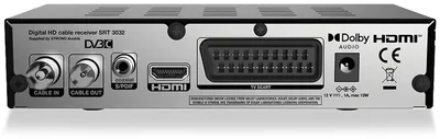 Zdjęcie produktu dla Strong SRT 3032, Kabel, HD, DVB-C, NTSC, PAL, 1920 x 1080 px, 4:3, 16:9