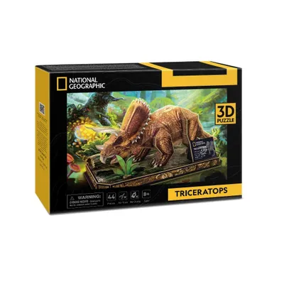 Obrázok produktu pre CubicFun Triceratops, 44 kusov, Zvieratá, 8 rok / roky
