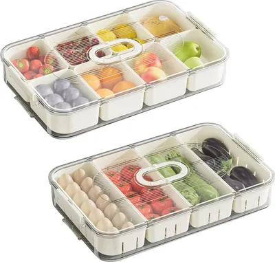 Produktbild von Organisationsbox für Gemüse und Obst - 2 Stücke - 34 x 21 x 6 cm