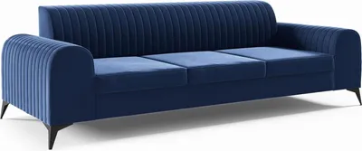 Produktbild von LIKMA Marineblau 3 Sitzer Samt Sofa Elsa 234x77x93 cm 3-er Couchgarnitur Hydrophobe Beschichtung Velvet Moderne Wohnzimmer Couch Velours Glamour Design Stoff Fresh 11