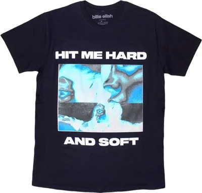 Produktbild von Billie Eilish Hit Me Hard And Soft Negative Navy Blue 2XL T-Shirt